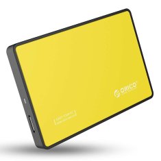 Orico Ohišje za zunanji disk Orico SSD/HDD 2,5" SATA III (rumeno)