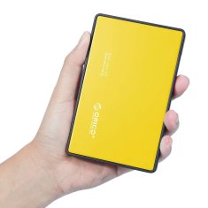 Orico Ohišje za zunanji disk Orico SSD/HDD 2,5" SATA III (rumeno)