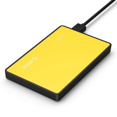 Orico Ohišje za zunanji disk Orico SSD/HDD 2,5" SATA III (rumeno)