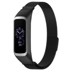 Miramarket Milanska zapestnica Alogy iz nerjavečega jekla za Samsung Galaxy Fit 2 SM-R220 Black