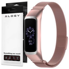 Miramarket Milanska zapestnica Alogy iz nerjavečega jekla za Samsung Galaxy Fit 2 SM-R220 Pink