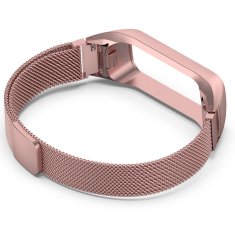 Miramarket Milanska zapestnica Alogy iz nerjavečega jekla za Samsung Galaxy Fit 2 SM-R220 Pink