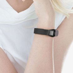 Miramarket Milanska zapestnica Alogy iz nerjavečega jekla za Xiaomi Mi Band 5/6/6 NFC Black