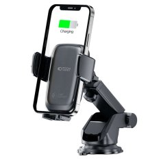 Miramarket X05 avtomobilski nosilec s QI polnjenjem za vetrobransko steklo Dashboard Car Mount Brezžični polnilnik 15W za avto Black