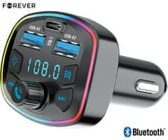 Forever TR-360 FM oddajnik / transmitter, Bluetooth, klicanje, USB-A, USB-C