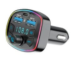 Forever TR-360 FM oddajnik / transmitter, Bluetooth, klicanje, USB-A, USB-C