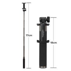 Spigen Selfie Stick Bluetooth držalo za telefon Foto Monopod Spigen Wireless S530W Black