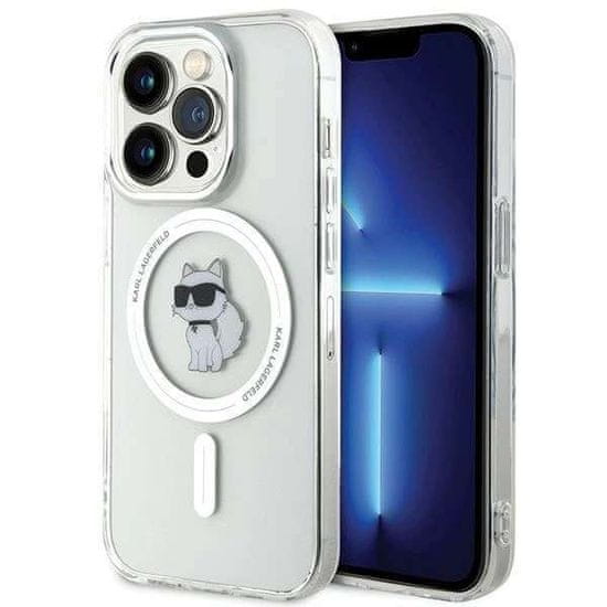 Karl Lagerfeld Karl Lagerfeld KLHMP15LHFCCNOT ohišje za iPhone 15 Pro 6,1" prozorno trdo ohišje IML Choupette MagSafe