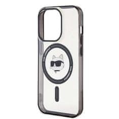 Karl Lagerfeld Karl Lagerfeld KLHMP15LHCHCHNOTK Ohišje za iPhone 15 Pro 6,1" prozorno trdo ohišje IML Choupette`s Head MagSafe