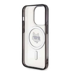 Karl Lagerfeld Karl Lagerfeld KLHMP15LHCHCHNOTK Ohišje za iPhone 15 Pro 6,1" prozorno trdo ohišje IML Choupette`s Head MagSafe