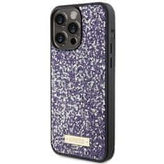 Guess Guess etui GUHCP15XPFGSBSP za iPhone 15 Pro Max 6,7", vijolična/vijolična, trdi ovitek s kamnitim kovinskim logotipom