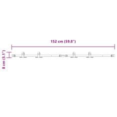 Vidaxl Komplet za drsna vrata omare 122 cm ogljikovo jeklo