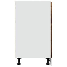 Vidaxl Spodnja omarica s predalom starinski les 40x46x81,5 cm inž. les