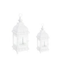 Miramarket Svetilke DKD Home Decor Kristal Kovina Bela (19 x 19 x 58 cm)