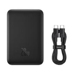 Noah Mini powerbank 10000 mAh z induktivnim polnjenjem MagSafe 15W PD QC 20W črn