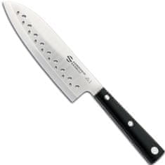 Ambrogio Sanelli Kuharski nož Santoku s krogličnim rezilom dolžine 160 mm HASAKI