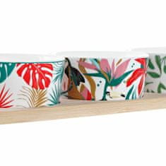 Miramarket Set za Aperitiv DKD Home Decor Pisana Kovina Bambus Gres Tropical 4 Kosi 30 x 40 cm 28,5 x 10 x 4,6 cm