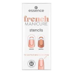 Essence French Manicure Stencils 01 French Tips & Tricks Set šablone za nohte 60 kos