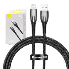 BASEUS Kabel USB za serijo Lightning Baseus Glimmer, 2,4 A, 1 m (črn)