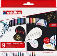 Edding Brush marker 1340 - set 9+2 (Happy Lettering set)