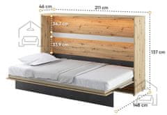 Trianova Postelja v omari CJ-03 - 120x200 cm