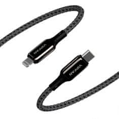 Vipfan Kabel USB-C z Lightning VFAN P03 1,5 m, Power Delivery (črn)