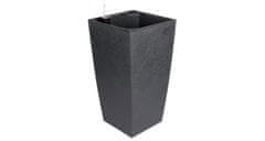 Plastkon Plastkon Delto Stone samooskrbni sadilnik 25 x 46 cm antracit 1 kos