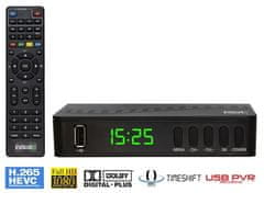 Evolveo Alpha T2, večpredstavnostni snemalnik HD DVB-T2 H.265/HEVC, HDMI, SCART, USB