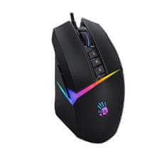 A4Tech Bloody W60 Max Activated, gaming miška z RGB osvetlitvijo, 12000 DPI, USB, črna