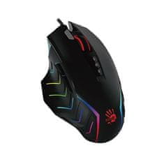 A4Tech BLOODY J95S Aktivirana gaming miška z RGB osvetlitvijo, 8000 DPI, USB, črna