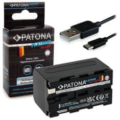 PATONA baterija za digitalni fotoaparat Sony NP-F550/F750/F950 7000 mAh Li-Ion Platinum USB-C polnjenje