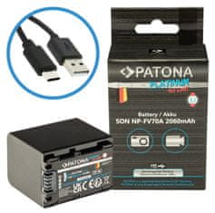 PATONA baterija za Sony NP-FV70A 2060mAh Li-Ion Platinum USB-C za polnjenje