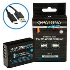 PATONA baterija za Fuji NP-W126S 1050mAh Li-Ion Platinum USB-C polnjenje