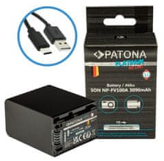 PATONA baterija za Sony NP-FV100 3090 mAh Li-Ion Platinum USB-C polnjenje