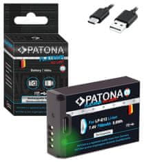 PATONA baterija za Canon LP-E12 750mAh Li-Ion Platinum USB-C za polnjenje