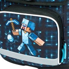 BAAGL 3 SET Ergo Minecraft Blue Axe: aktovka, peresnica, torba