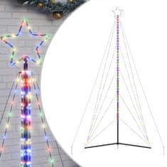 Vidaxl Lučke za novoletno jelko 615 LED diod barvita 404,5 cm