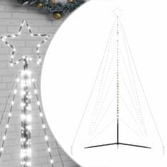 Vidaxl Lučke za novoletno jelko 615 LED diod hladno bele 404,5 cm