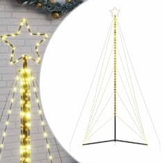 Vidaxl Lučke za novoletno jelko 615 LED diod hladno tople bele 404,5cm