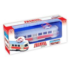 Kovinski češki retro tramvaj 16 cm