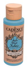 Cadence Style Mat barva za tekstil - turkizna / 50 ml