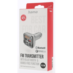 Hama Bluetooth FM oddajnik za avtoradio, 2x USB, mSD