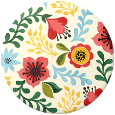 PopSockets PopTop Gen.2, Wallflower Paper, cvetlični vzorec, zamenljiv vrh