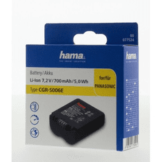 Hama Fotoakumulator tipa Panasonic CGR-S006E, Li-Ion 7,2 V/700 mAh