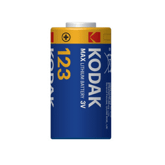 Kodakova baterija MAX Lithium, 123LA