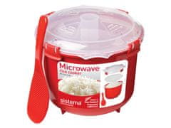 Sistema Sistema Microwave kuhalnik za riž 2,6 l, rdeč