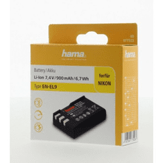 Hama Fotoakumulator tipa Nikon EN-EL9, Li-Ion 7,4 V/900 mAh