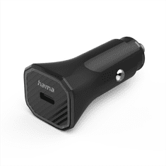 Hama Eco hitri avtomobilski polnilec USB, USB-C PD/QC 25 W, črn