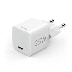 Hama Eco USB hitri polnilec, USB-C PD/QC 25 W, bel