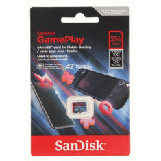 SanDisk GamePlay microSDXC UHS-I kartica, 256 GB Gaming microSDXC, 190 MB/s (branje), 130 MB/s (pisanje)